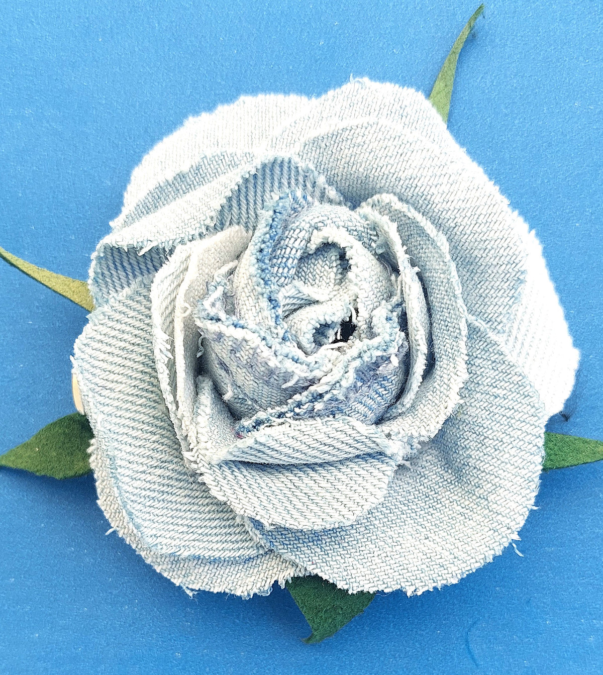 Barette Rose - Bleu jean clair