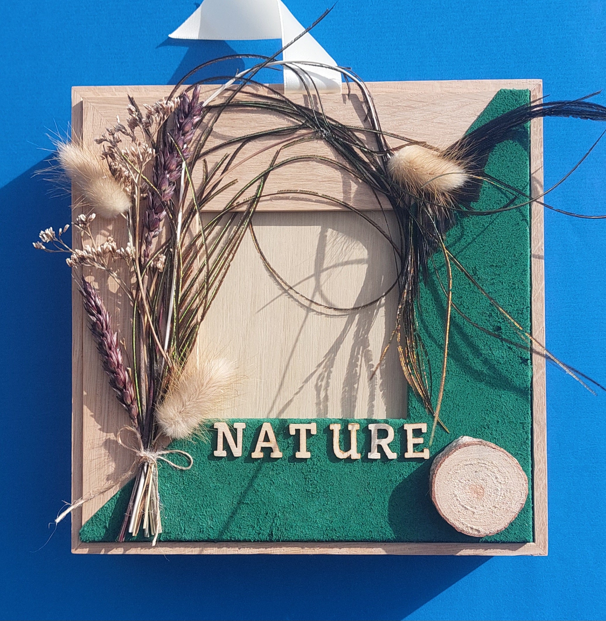 Écrin de Nature profonde - Cuir vert et fleurs séchées