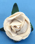 Broche Rose - Blanche