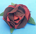 Broche Rose - Bordeau & Noir