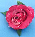 Broche Rose - Rouge rosé