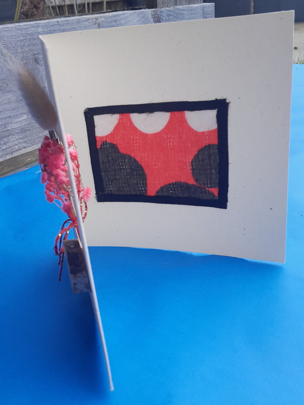 Carte message Rouge Intense