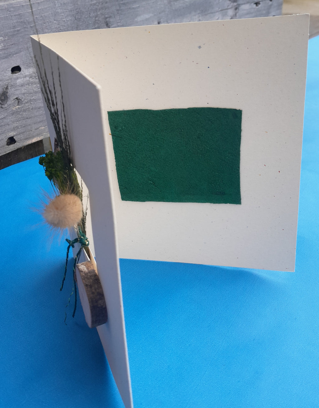 Carte message Vert Profond