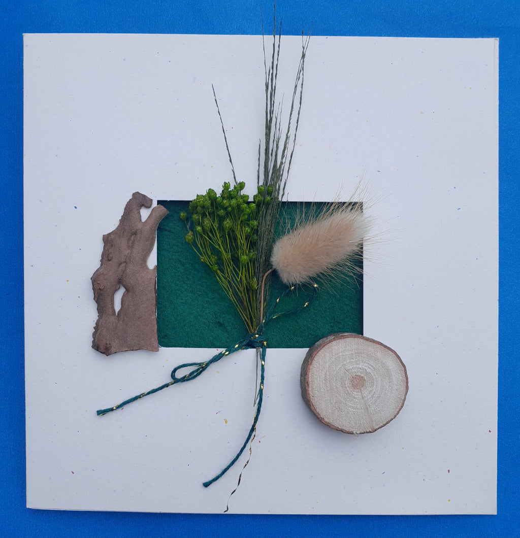 Carte message Vert Profond