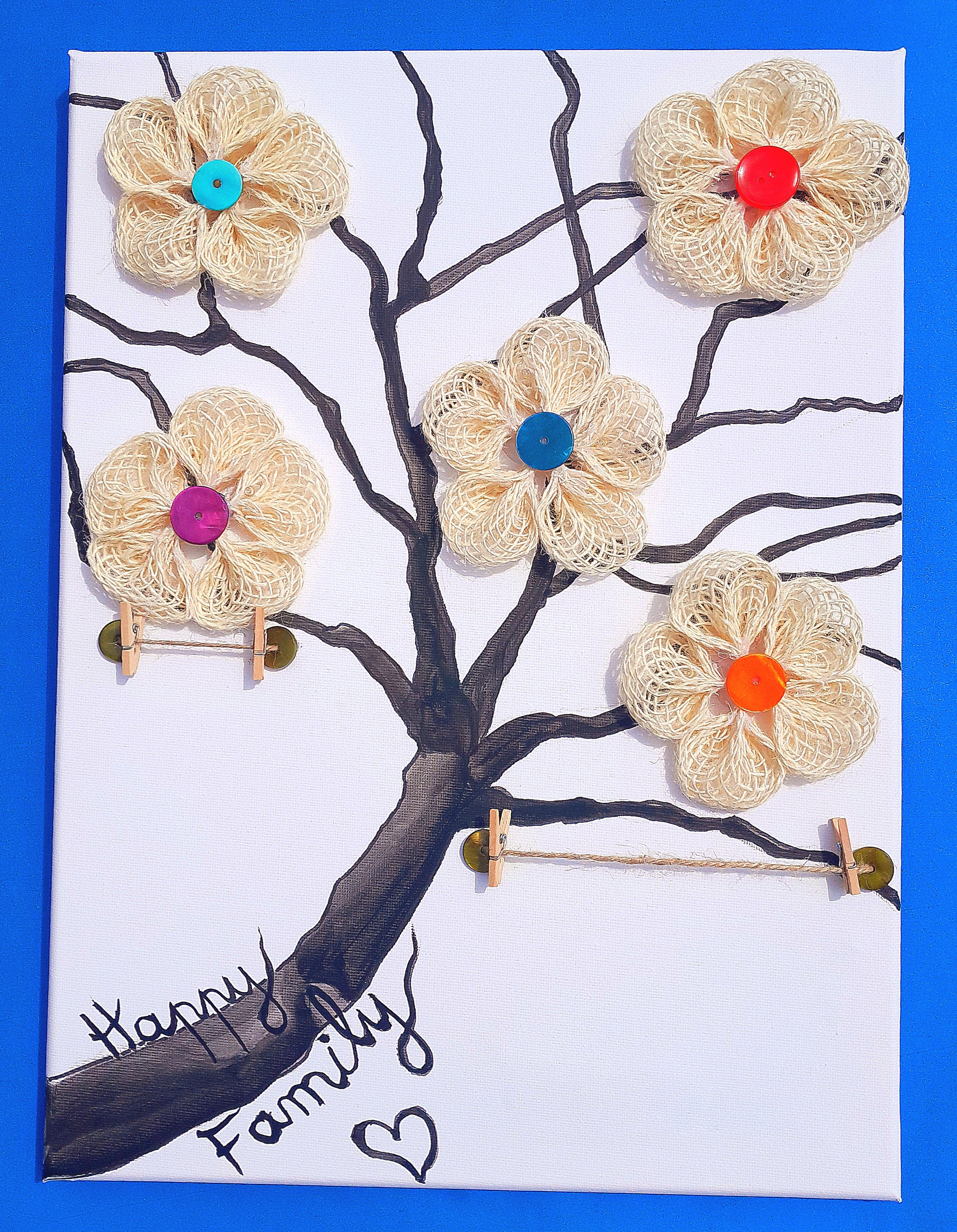 Lueur des Fleurs de Jute - Tableau lumineux photo
