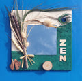 Miroir mural plume de Paon Zen