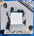 Miroir Love - Mozaïque et nacre
